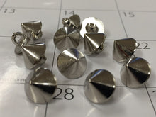 Load image into Gallery viewer, 10 20 50 Silver Umbrella Shank Quality Buttons 13mm Wide Dresses Tops Coats Babies Blazers Shirt Sewing Craft