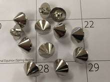 Load image into Gallery viewer, 10 20 50 Silver Umbrella Shank Quality Buttons 13mm Wide Dresses Tops Coats Babies Blazers Shirt Sewing Craft