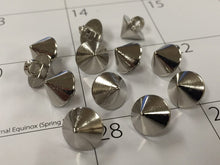 Load image into Gallery viewer, 10 20 50 Silver Umbrella Shank Quality Buttons 13mm Wide Dresses Tops Coats Babies Blazers Shirt Sewing Craft