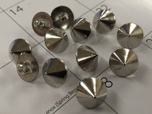 Load image into Gallery viewer, 10 20 50 Silver Umbrella Shank Quality Buttons 13mm Wide Dresses Tops Coats Babies Blazers Shirt Sewing Craft