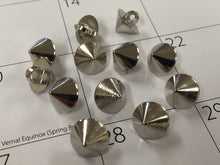 Load image into Gallery viewer, 10 20 50 Silver Umbrella Shank Quality Buttons 13mm Wide Dresses Tops Coats Babies Blazers Shirt Sewing Craft