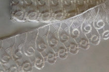 Load image into Gallery viewer, 1m Quality Lace Trims WHITE 85mm Wide Scrapbooking Lace Cardmaking Wedding Home Decor Sewing Craft Project