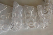 Load image into Gallery viewer, 1m Quality Lace Trims WHITE 85mm Wide Scrapbooking Lace Cardmaking Wedding Home Decor Sewing Craft Project