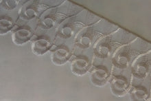 Load image into Gallery viewer, 1m Quality Lace Trims WHITE 85mm Wide Scrapbooking Lace Cardmaking Wedding Home Decor Sewing Craft Project