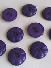 Load image into Gallery viewer, 10 20 PURPLE Shirt Coat Blazer 2 Holes Quality Buttons 18mm Wide Dresses Tops Babies Sewing Craft