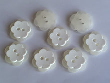 Load image into Gallery viewer, 10 20 WHITE IVORY Shirt Coat Blazer 2 Holes Quality Buttons 21mm Wide Dresses Tops Babies Sewing Craft