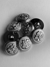 Load image into Gallery viewer, 1 Silver Shank Buttons 22mm Wide Dresses Tops Coats Babies Blazers Shirt Sewing Craft