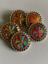 Load image into Gallery viewer, 1 Shine Diamante Shank Buttons 25mm Wide Dresses Tops Coats Babies Blazers Shirt Sewing Art Craft