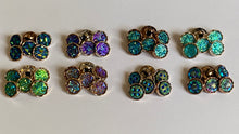 Load image into Gallery viewer, 5 Shine Gold Diamante Shank Buttons 13mm Wide Dresses Tops Coats Babies Blazers Shirt Sewing Art Craft Different Colours
