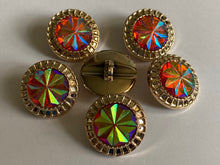 Load image into Gallery viewer, 1 Shine Diamante Shank Buttons 25mm Wide Dresses Tops Coats Babies Blazers Shirt Sewing Art Craft