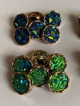 Load image into Gallery viewer, 5 Shine Gold Diamante Shank Buttons 13mm Wide Dresses Tops Coats Babies Blazers Shirt Sewing Art Craft Different Colours