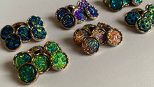 Load image into Gallery viewer, 5 Shine Gold Diamante Shank Buttons 13mm Wide Dresses Tops Coats Babies Blazers Shirt Sewing Art Craft Different Colours