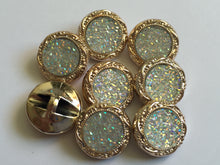 Load image into Gallery viewer, 1 Shine Diamante Shank Buttons 18mm Wide Dresses Tops Coats Babies Blazers Shirt Sewing Art Craft