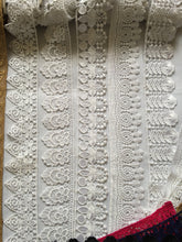 Load image into Gallery viewer, 1 yard WHITE #3 Lace Trims 52mm Wide Embroidered Guipure Trimmings Cardmaking Wedding Home Decor Sewing Craft Projects