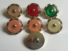 Load image into Gallery viewer, 1 Scalloped Shank Buttons 24mm Wide Dresses Tops Coats Babies Blazers Shirt Sewing Craft Different Colours