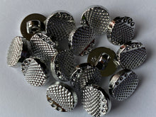 Load image into Gallery viewer, 10 Silver 3 Dots Shank Quality Buttons 13mm Wide Dresses Tops Coats Babies Blazers Shirt Sewing Craft