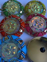 Load image into Gallery viewer, 1 Shine Diamante Shank Buttons 45mm Wide Dresses Tops Coats Babies Blazers Shirt Sewing Craft Different Colours