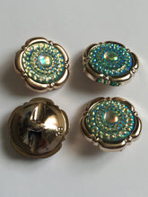 Load image into Gallery viewer, 1 Shine Diamante Shank Buttons 34mm Wide Dresses Tops Coats Babies Blazers Shirt Sewing Art Craft