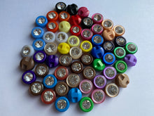 Load image into Gallery viewer, 20 Diamante Shank Mixed Colour Buttons 12mm Wide Dresses Tops Coats Babies Blazers Shirt Sewing Art Craft