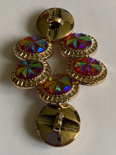 Load image into Gallery viewer, 1 Shine Diamante Shank Buttons 25mm Wide Dresses Tops Coats Babies Blazers Shirt Sewing Art Craft