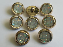 Load image into Gallery viewer, 1 Shine Diamante Shank Buttons 18mm Wide Dresses Tops Coats Babies Blazers Shirt Sewing Art Craft