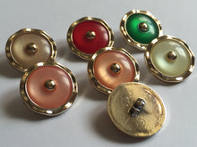 Load image into Gallery viewer, 1 Scalloped Shank Buttons 24mm Wide Dresses Tops Coats Babies Blazers Shirt Sewing Craft Different Colours