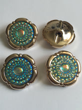 Load image into Gallery viewer, 1 Shine Diamante Shank Buttons 34mm Wide Dresses Tops Coats Babies Blazers Shirt Sewing Art Craft