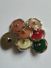 Load image into Gallery viewer, 1 Scalloped Shank Buttons 24mm Wide Dresses Tops Coats Babies Blazers Shirt Sewing Craft Different Colours