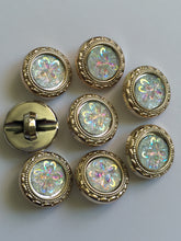 Load image into Gallery viewer, 1 Shine Diamante Shank Buttons 18mm Wide Dresses Tops Coats Babies Blazers Shirt Sewing Art Craft