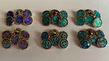 Load image into Gallery viewer, 5 Shine Gold Diamante Shank Buttons 13mm Wide Dresses Tops Coats Babies Blazers Shirt Sewing Art Craft Different Colours