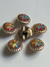 Load image into Gallery viewer, 1 Shine Diamante Shank Buttons 25mm Wide Dresses Tops Coats Babies Blazers Shirt Sewing Art Craft