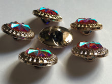 Load image into Gallery viewer, 1 Shine Diamante Shank Buttons 25mm Wide Dresses Tops Coats Babies Blazers Shirt Sewing Art Craft