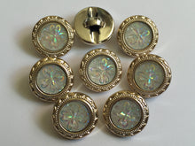 Load image into Gallery viewer, 1 Shine Diamante Shank Buttons 18mm Wide Dresses Tops Coats Babies Blazers Shirt Sewing Art Craft
