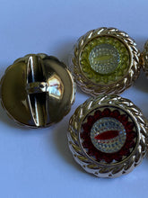 Load image into Gallery viewer, 1 Shine Diamante Shank Buttons 34mm Wide Dresses Tops Coats Babies Blazers Shirt Sewing Craft Different Colours