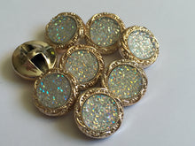 Load image into Gallery viewer, 1 Shine Diamante Shank Buttons 18mm Wide Dresses Tops Coats Babies Blazers Shirt Sewing Art Craft