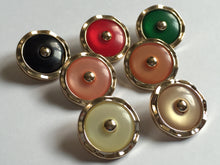 Load image into Gallery viewer, 1 Scalloped Shank Buttons 24mm Wide Dresses Tops Coats Babies Blazers Shirt Sewing Craft Different Colours