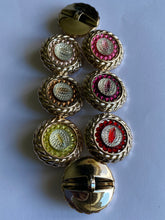 Load image into Gallery viewer, 1 Shine Diamante Shank Buttons 34mm Wide Dresses Tops Coats Babies Blazers Shirt Sewing Craft Different Colours