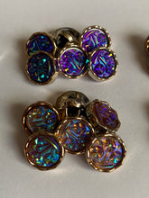 Load image into Gallery viewer, 5 Shine Gold Diamante Shank Buttons 13mm Wide Dresses Tops Coats Babies Blazers Shirt Sewing Art Craft Different Colours