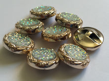 Load image into Gallery viewer, 1 Shine Diamante Shank Buttons 18mm Wide Dresses Tops Coats Babies Blazers Shirt Sewing Art Craft