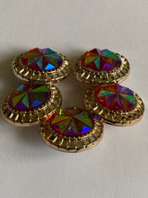 Load image into Gallery viewer, 1 Shine Diamante Shank Buttons 25mm Wide Dresses Tops Coats Babies Blazers Shirt Sewing Art Craft