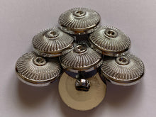 Load image into Gallery viewer, 1 Silver Shank Buttons 22mm Wide Dresses Tops Coats Babies Blazers Shirt Sewing Craft