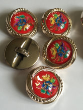 Load image into Gallery viewer, 1 Flower Shank Buttons 30mm Wide Dresses Tops Coats Babies Blazers Shirt Sewing Art Craft