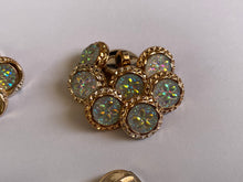 Load image into Gallery viewer, 10 Shine Gold Diamante Shank Buttons 13mm Wide Dresses Tops Coats Babies Blazers Shirt Sewing Art Craft