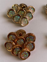 Load image into Gallery viewer, 10 Shine Gold Diamante Shank Buttons 13mm Wide Dresses Tops Coats Babies Blazers Shirt Sewing Art Craft