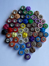 Load image into Gallery viewer, 20 Diamante Shank Mixed Colour Buttons 12mm Wide Dresses Tops Coats Babies Blazers Shirt Sewing Art Craft