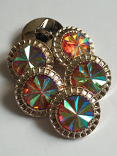 Load image into Gallery viewer, 1 Shine Diamante Shank Buttons 25mm Wide Dresses Tops Coats Babies Blazers Shirt Sewing Art Craft