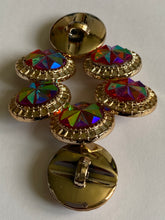 Load image into Gallery viewer, 1 Shine Diamante Shank Buttons 25mm Wide Dresses Tops Coats Babies Blazers Shirt Sewing Art Craft