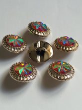 Load image into Gallery viewer, 1 Shine Diamante Shank Buttons 25mm Wide Dresses Tops Coats Babies Blazers Shirt Sewing Art Craft