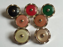 Load image into Gallery viewer, 1 Scalloped Shank Buttons 24mm Wide Dresses Tops Coats Babies Blazers Shirt Sewing Craft Different Colours