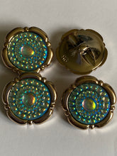 Load image into Gallery viewer, 1 Shine Diamante Shank Buttons 34mm Wide Dresses Tops Coats Babies Blazers Shirt Sewing Art Craft